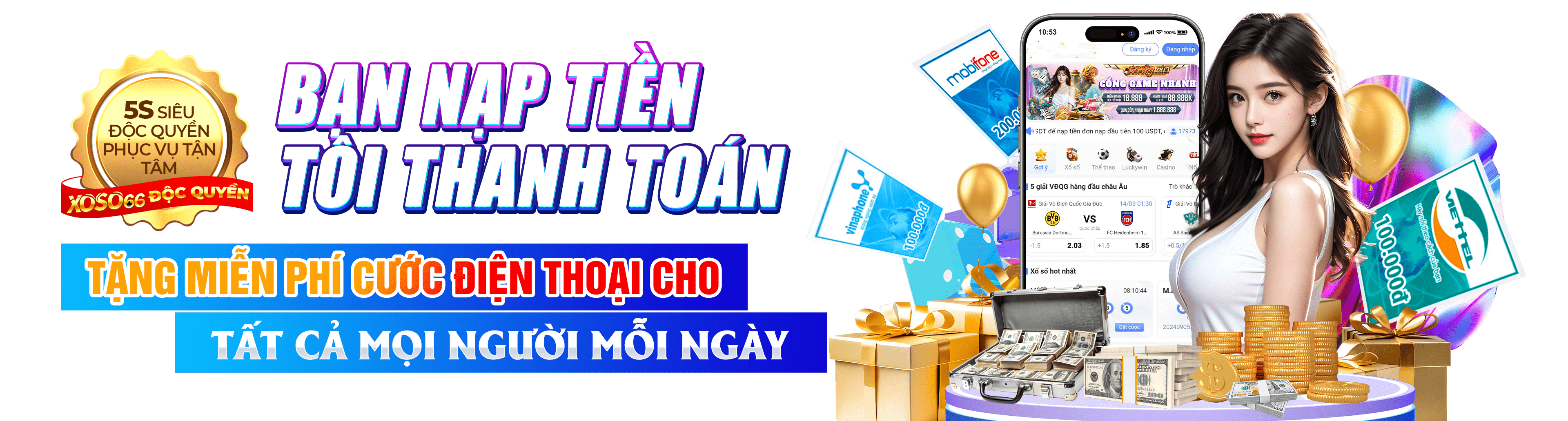 Hình ảnh quảng cáo của 888slot hiển thị nền tảng và các lợi ích