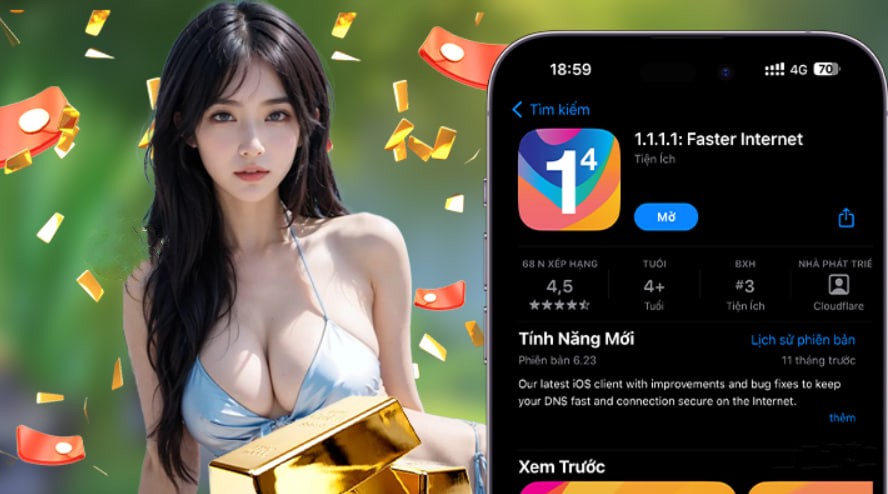 Hình ảnh quảng cáo của 888slot hiển thị nền tảng và các lợi ích